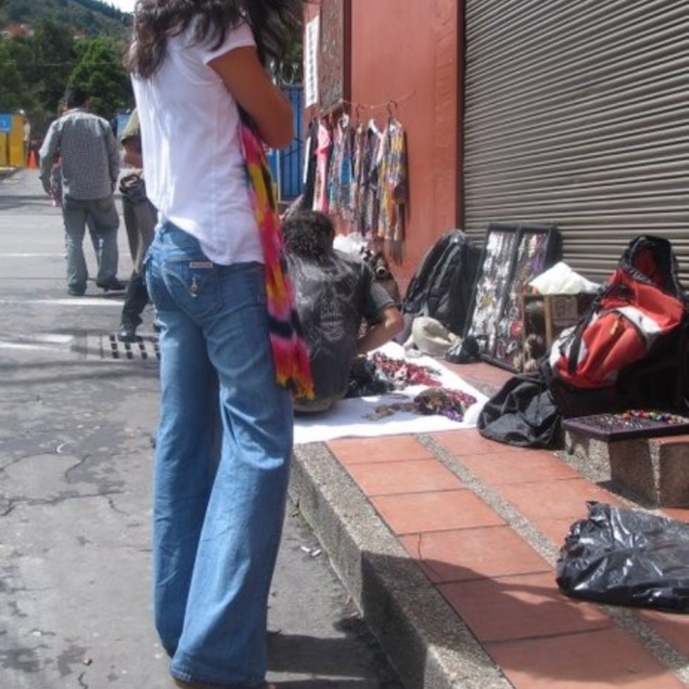 Hudson Low Waisted Wide Legged Jeans